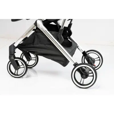 Kraft Kenya S Armor Plus Çift Yönlü Tek Elle Katlanabilir Kompakt Travel Sistem Bebek Arabası Black - 15