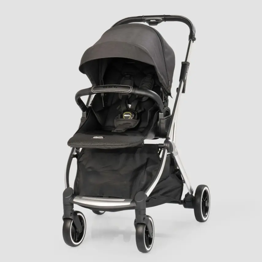 Kraft Kenya S Armor Plus Çift Yönlü Tek Elle Katlanabilir Kompakt Travel Sistem Bebek Arabası Black - 20