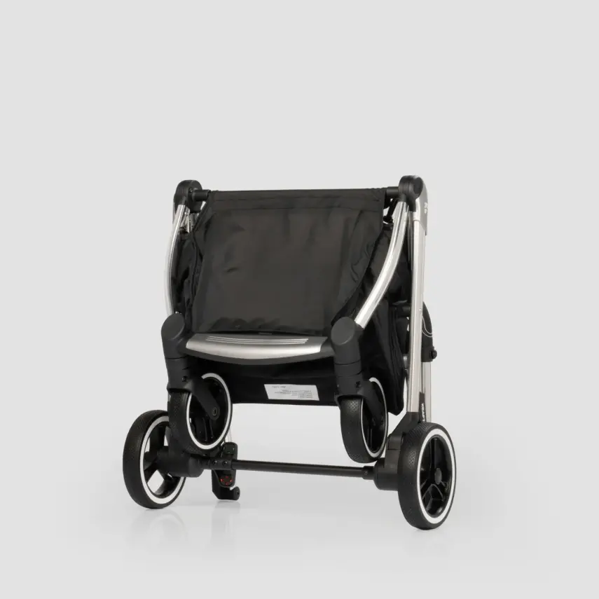 Kraft Kenya S Armor Plus Çift Yönlü Tek Elle Katlanabilir Kompakt Travel Sistem Bebek Arabası Black - 8