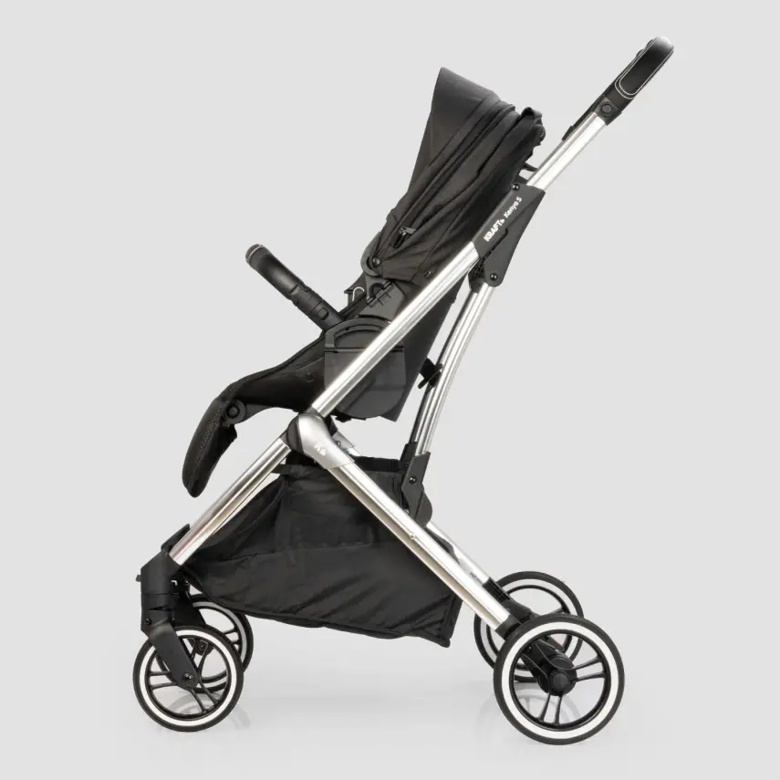 Kraft Kenya S Armor Plus Çift Yönlü Tek Elle Katlanabilir Kompakt Travel Sistem Bebek Arabası Black - 30