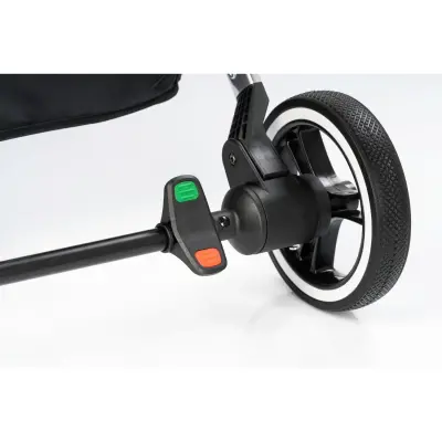 Kraft Kenya S Armor Plus Çift Yönlü Tek Elle Katlanabilir Kompakt Travel Sistem Bebek Arabası Black - 24