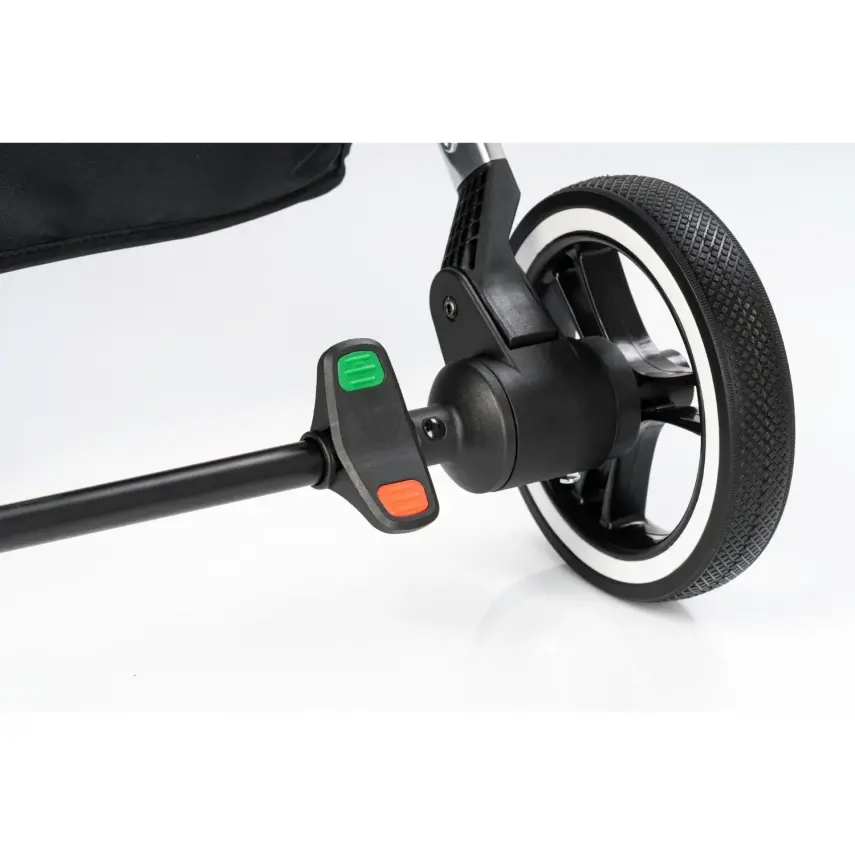 Kraft Kenya S Armor Plus Çift Yönlü Tek Elle Katlanabilir Kompakt Travel Sistem Bebek Arabası Black - 24