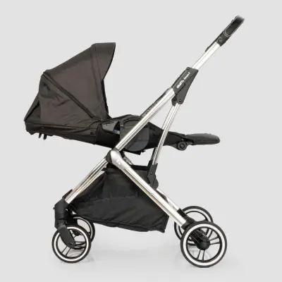 Kraft Kenya S Armor Plus Çift Yönlü Tek Elle Katlanabilir Kompakt Travel Sistem Bebek Arabası Black - 34