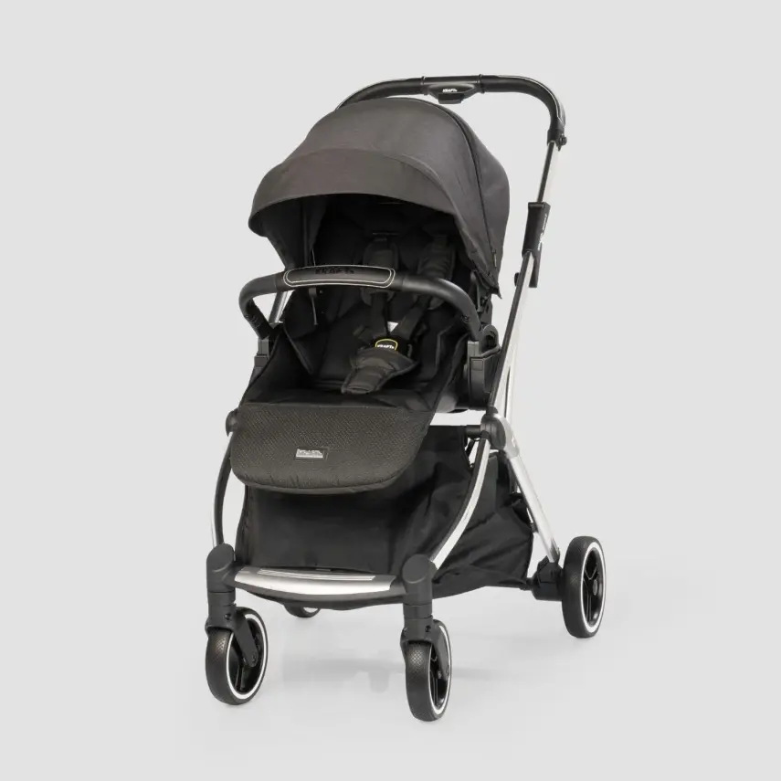 Kraft Kenya S Armor Plus Çift Yönlü Tek Elle Katlanabilir Kompakt Travel Sistem Bebek Arabası Black - 21