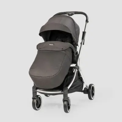 Kraft Kenya S Armor Plus Çift Yönlü Tek Elle Katlanabilir Kompakt Travel Sistem Bebek Arabası Black - 18