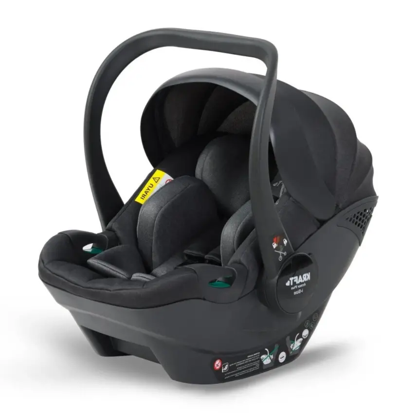 Kraft Kenya S Armor Plus Çift Yönlü Tek Elle Katlanabilir Kompakt Travel Sistem Bebek Arabası Black - 37