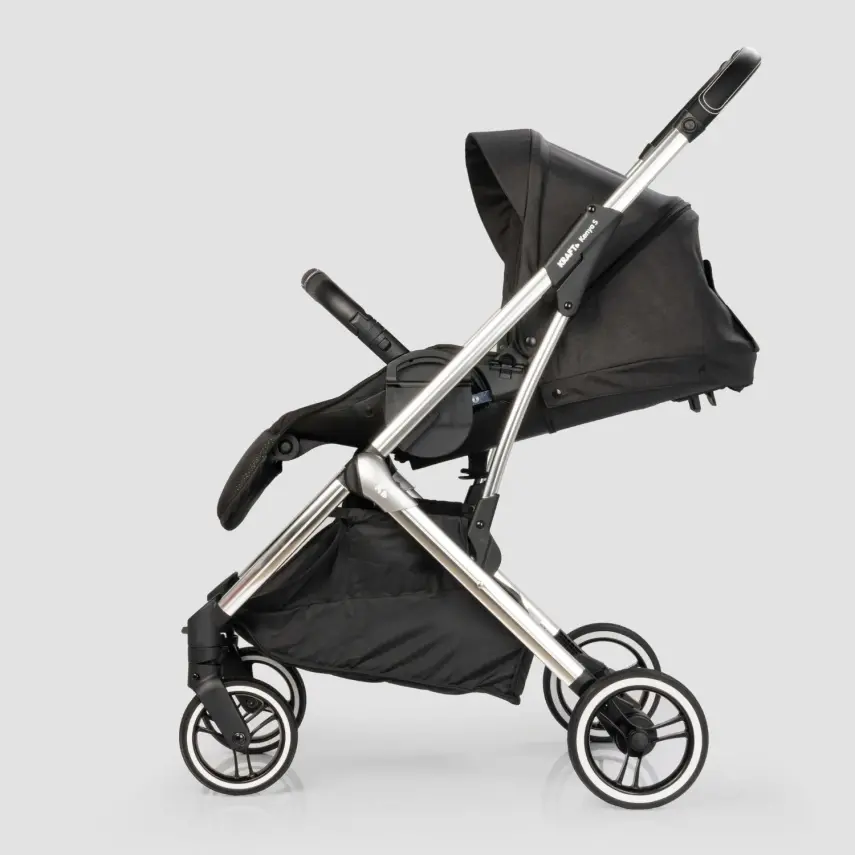 Kraft Kenya S Armor Plus Çift Yönlü Tek Elle Katlanabilir Kompakt Travel Sistem Bebek Arabası Black - 19