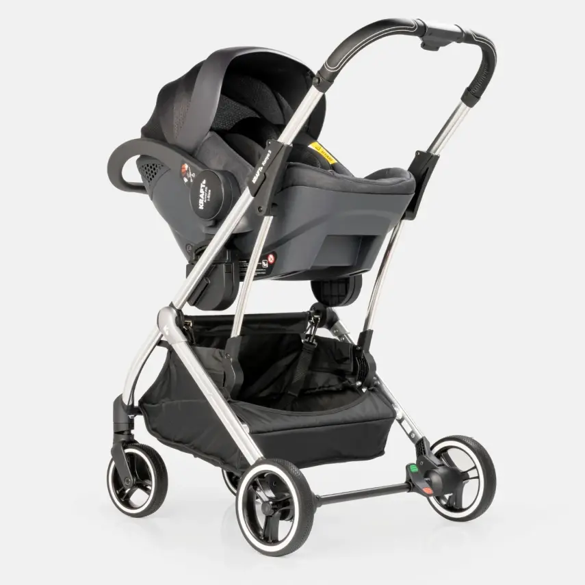 Kraft Kenya S Armor Plus Çift Yönlü Tek Elle Katlanabilir Kompakt Travel Sistem Bebek Arabası Blue - 17