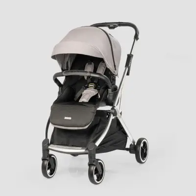 Kraft Kenya S Armor Plus Çift Yönlü Tek Elle Katlanabilir Kompakt Travel Sistem Bebek Arabası Grey - 5