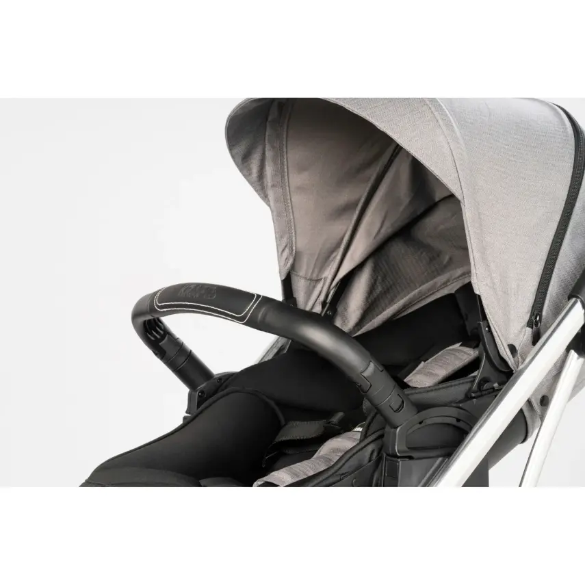 Kraft Kenya S Armor Plus Çift Yönlü Tek Elle Katlanabilir Kompakt Travel Sistem Bebek Arabası Grey - 30