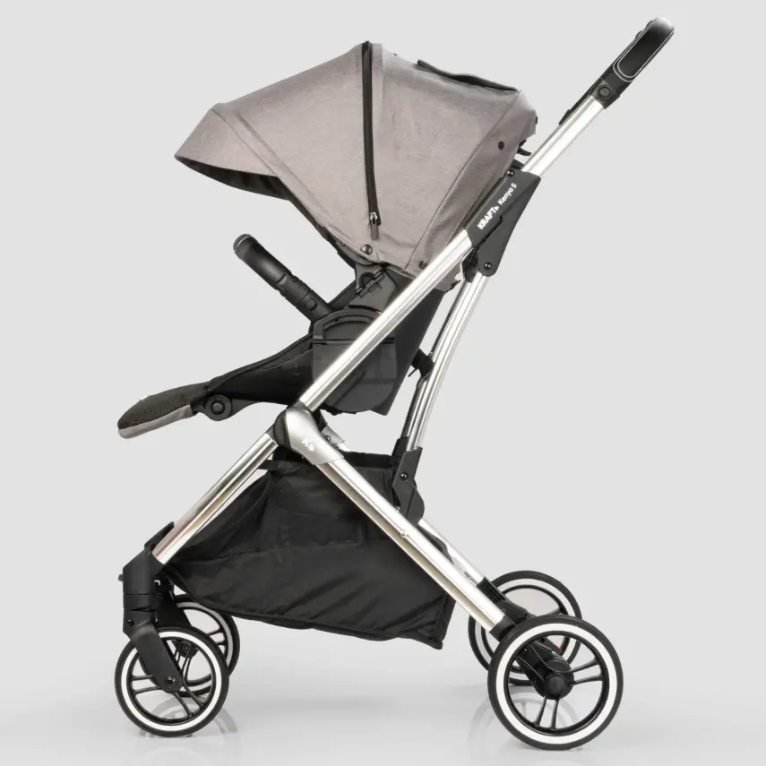 Kraft Kenya S Armor Plus Çift Yönlü Tek Elle Katlanabilir Kompakt Travel Sistem Bebek Arabası Grey - 16
