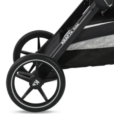 Kraft Kobe Capsule Çift Yönlü Doğumdan İtibaren 22 kg Taşıma 360° PU Tekerlek ile Mükemmel Manevra Sağlayan Travel Sistem-Seyahat Sistem Bebek Arabası Black Green - 11