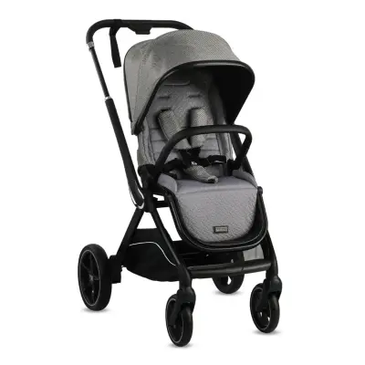 Kraft Kobe Capsule Çift Yönlü Doğumdan İtibaren 22 kg Taşıma 360° PU Tekerlek ile Mükemmel Manevra Sağlayan Travel Sistem-Seyahat Sistem Bebek Arabası Grey - 4