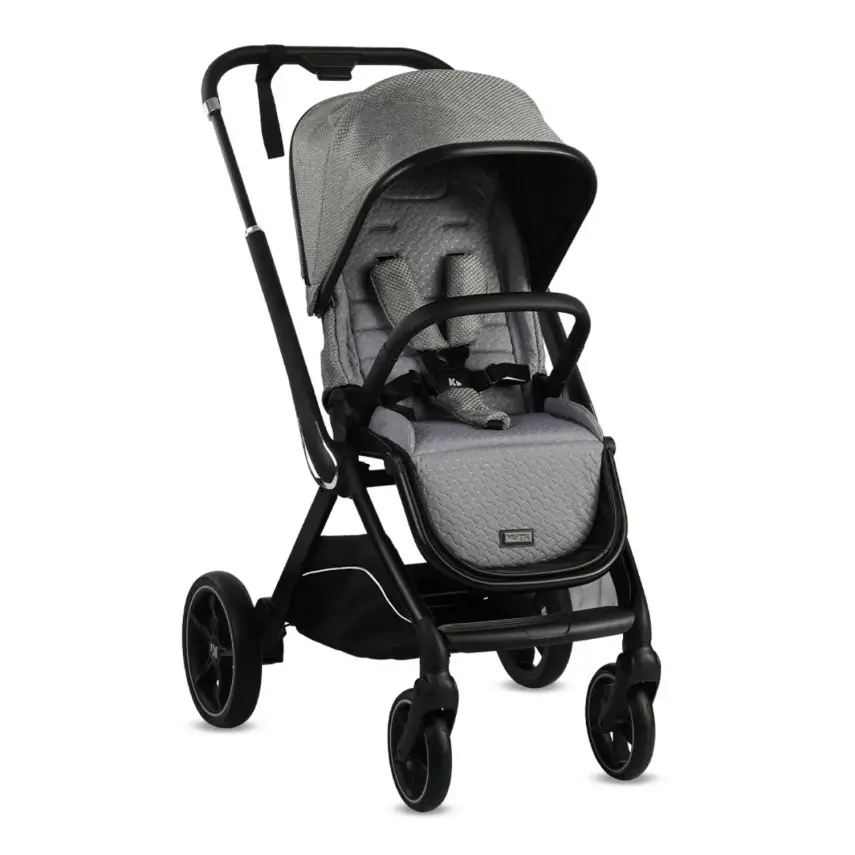 Kraft Kobe Capsule Çift Yönlü Doğumdan İtibaren 22 kg Taşıma 360° PU Tekerlek ile Mükemmel Manevra Sağlayan Travel Sistem-Seyahat Sistem Bebek Arabası Grey - 4