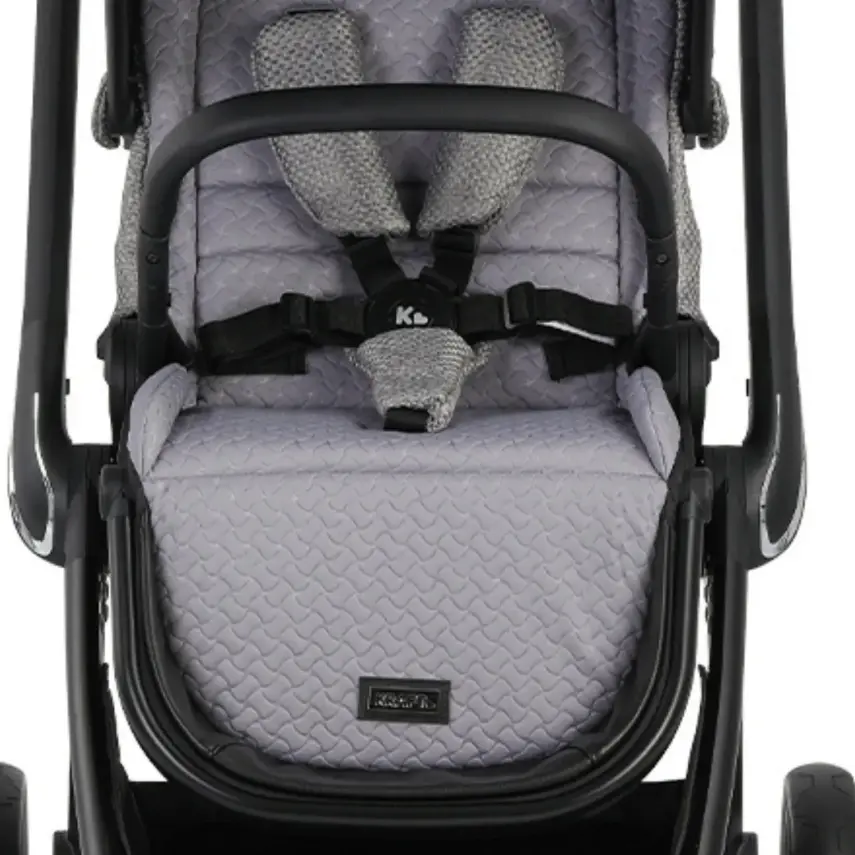 Kraft Kobe Capsule Çift Yönlü Doğumdan İtibaren 22 kg Taşıma 360° PU Tekerlek ile Mükemmel Manevra Sağlayan Travel Sistem-Seyahat Sistem Bebek Arabası Grey - 9