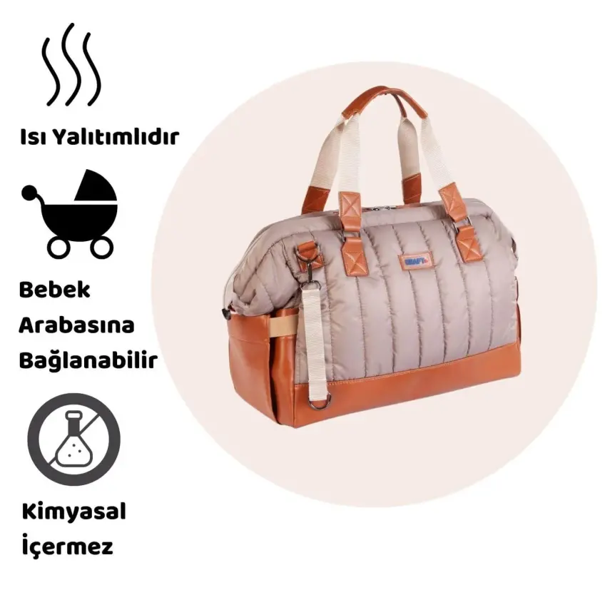 Kraft Lava Bebek Bakım Sırt Çantası Kahverengi - 3