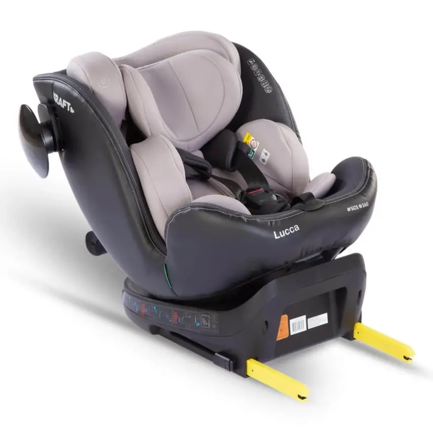Kraft Lucca 360° Dönebilen Isofix Bağlantılı I-Size Oto Koltuğu 0-36 Kg Black - 22