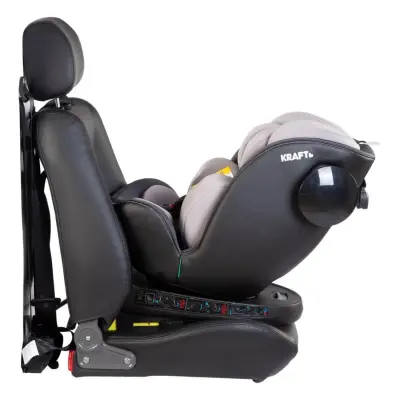 Kraft Lucca 360° Dönebilen Isofix Bağlantılı I-Size Oto Koltuğu 0-36 Kg Black - 33