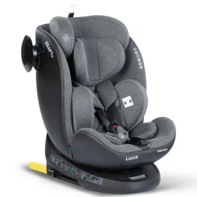 Kraft Lucca 360° Dönebilen Isofix Bağlantılı I-Size Oto Koltuğu 0-36 Kg Grey 