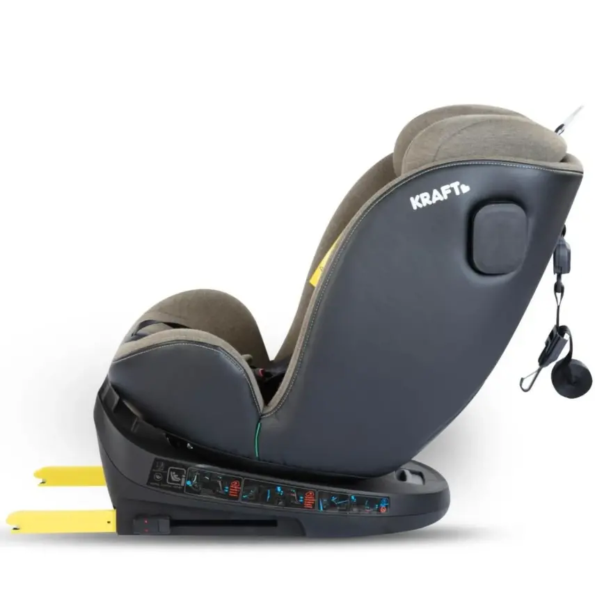 Kraft Lucca 360° Dönebilen Isofix Bağlantılı I-Size Oto Koltuğu 0-36 Kg Grey - 13