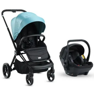 Kraft Mika (Mila) Çift Yönlü Travel Sistem Bebek Arabası Black Green