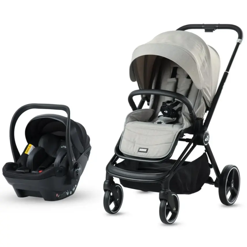 Kraft Mika (Mila) Çift Yönlü Travel Sistem Bebek Arabası Grey - 2