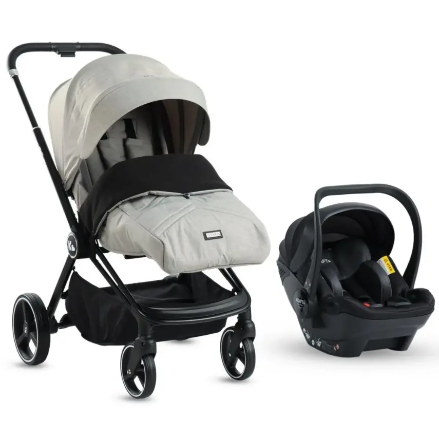 Kraft Mika (Mila) Çift Yönlü Travel Sistem Bebek Arabası Grey - 4