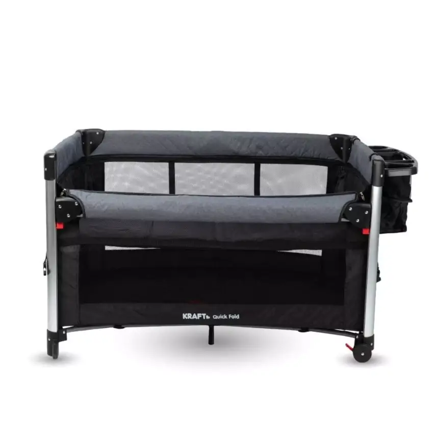 Kraft Quick Fold Anne Yanı Oyun Parkı 70x110 cm Dark Grey Black - 4