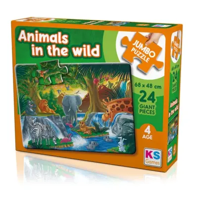 KS Games Animal in the wild Jumbo Puzzle 24 Parça