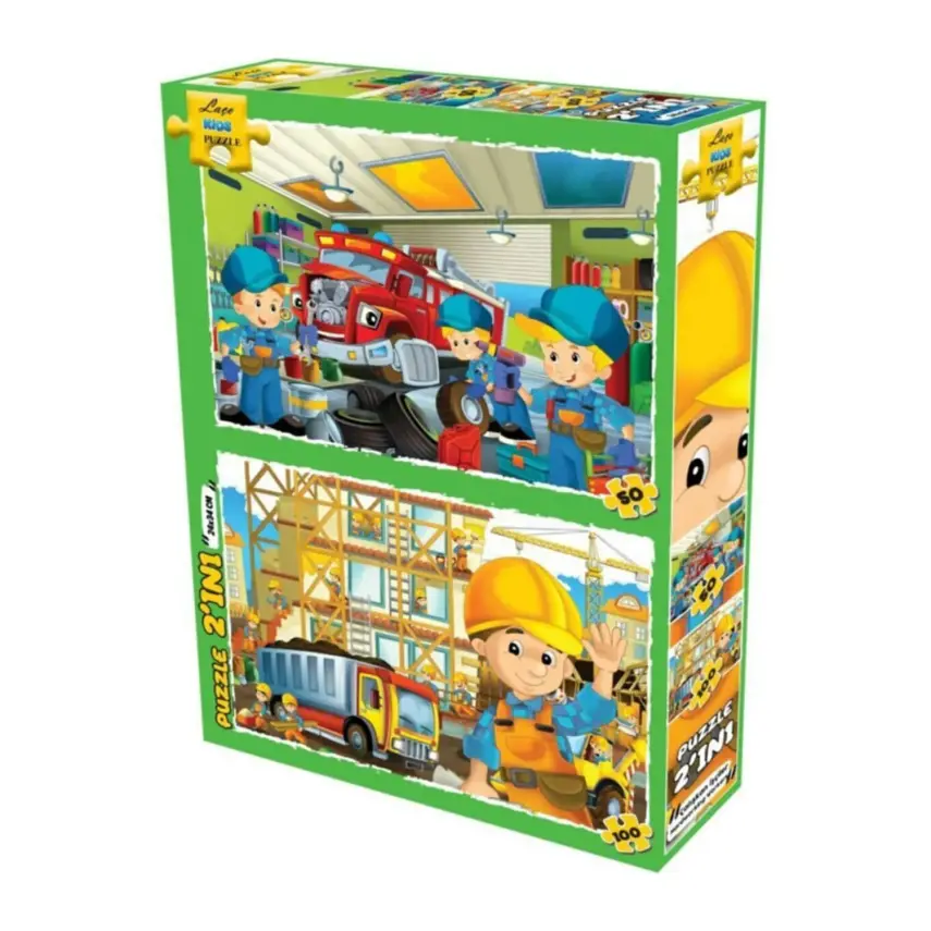 Laço Kids Çalışkan İşçiler Puzzle 2in1 - 1