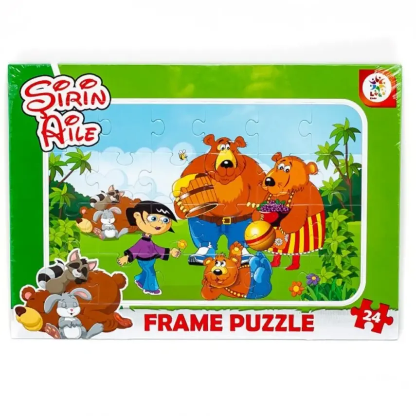 Laço Kids Frame Puzzle Şirin Aile - 1
