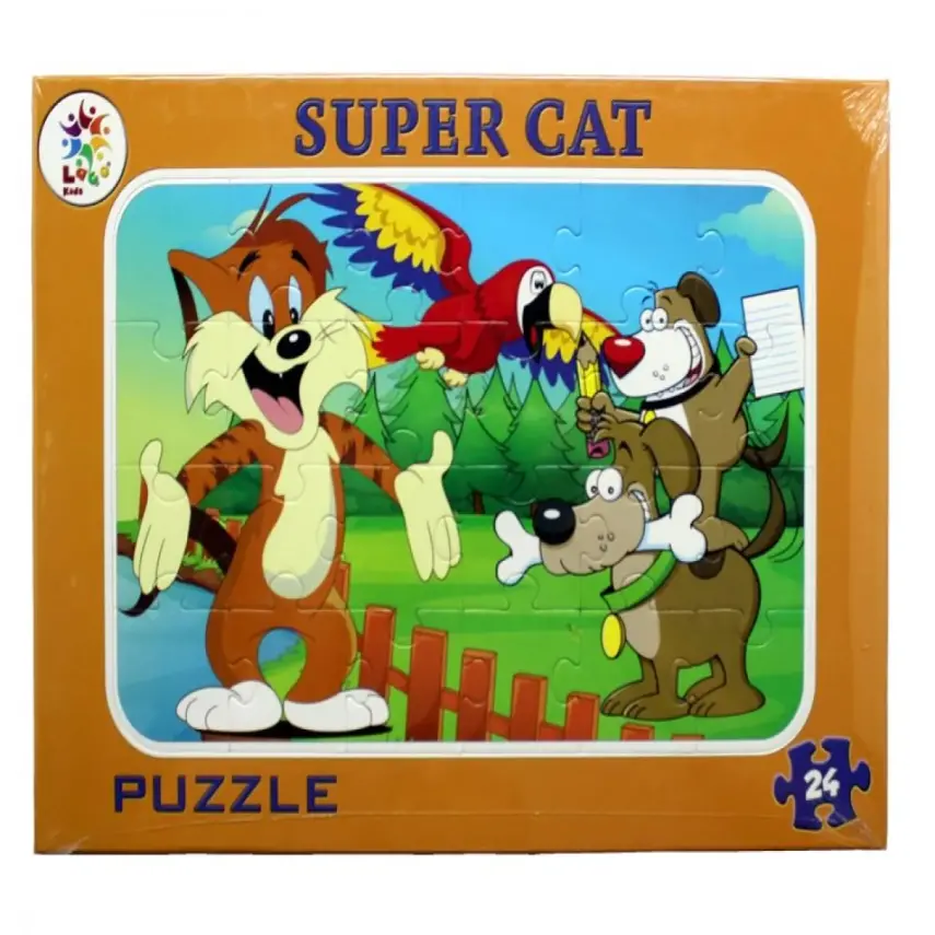 Laço Kids Frame Puzzle Süper Kedi - 1