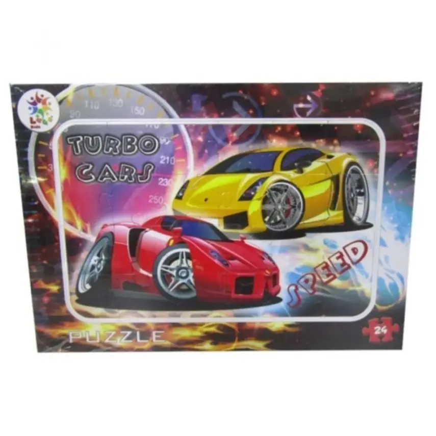 Laço Kids Frame Puzzle Turbo Cars - 1