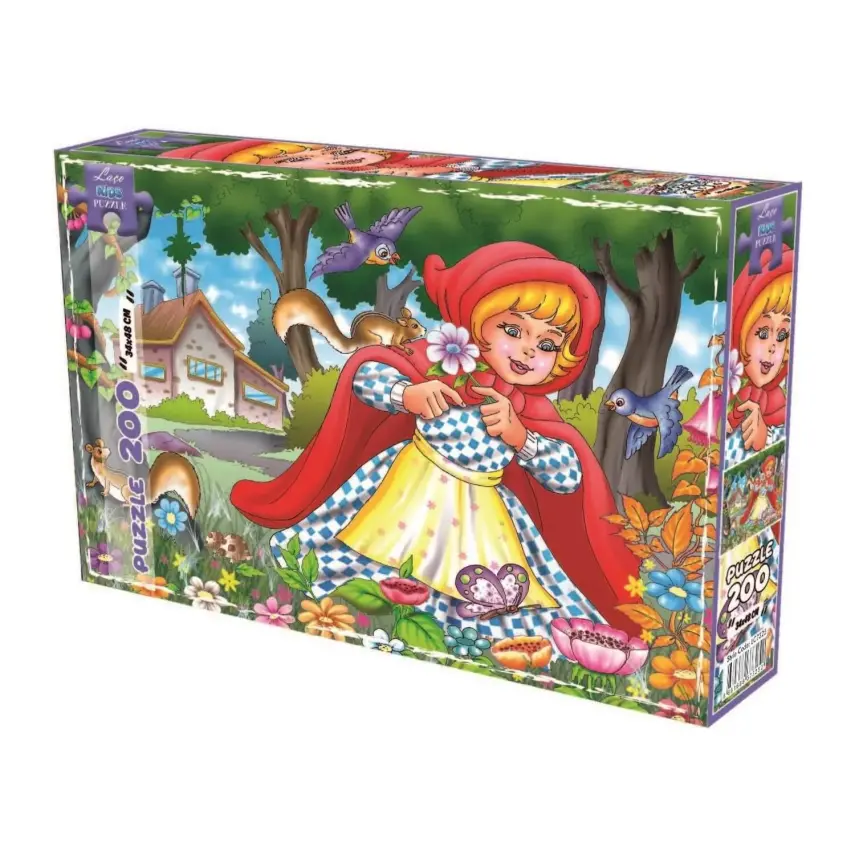 Laço Kids Kırmızı Başlıklı Kız Puzzle 200 Parça - 1