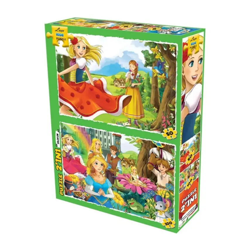 Laço Kids Prenses ve Arkadaşları  2in1 Puzzle - 1