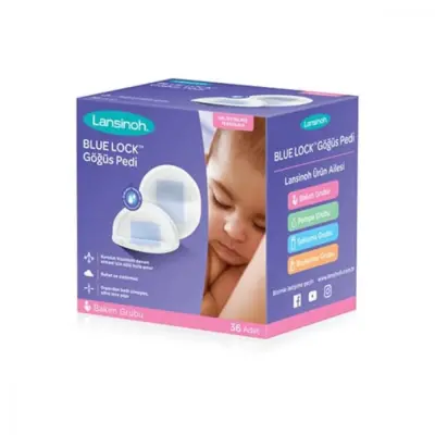 Lansinoh Blue Lock Göğüs Pedi 36lı - 28