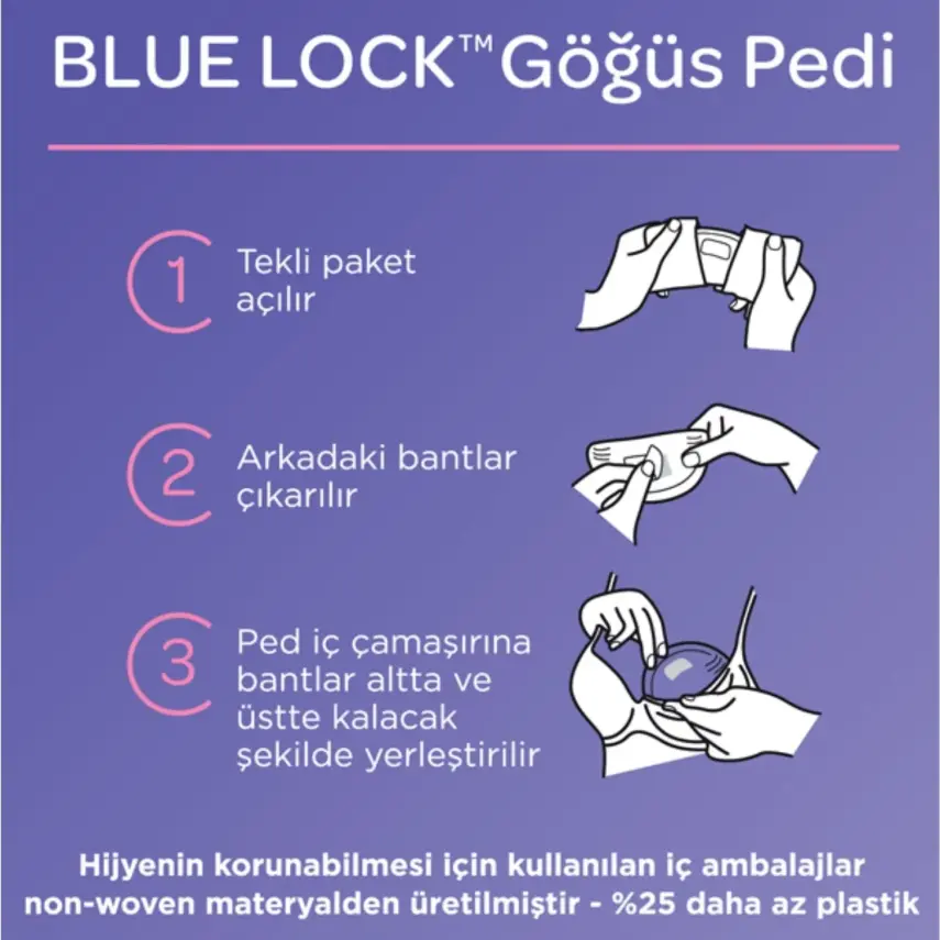 Lansinoh Blue Lock Göğüs Pedi 36lı - 13