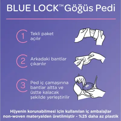 Lansinoh Blue Lock Göğüs Pedi 60lı - 14