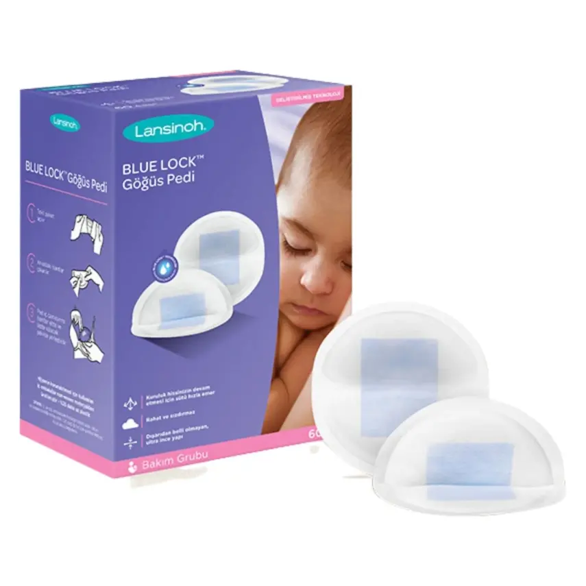 Lansinoh Blue Lock Göğüs Pedi 60lı - 1