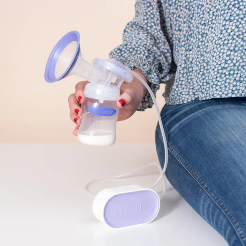 Lansinoh Kompakt Tekli Elektrikli Göğüs Pompası,Bebektif Mini Çanta Gri - 7