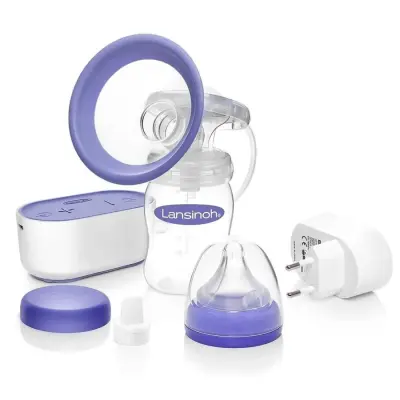 Lansinoh Kompakt Tekli Elektrikli Göğüs Pompası,Bebektif Mini Çanta Gri - 2