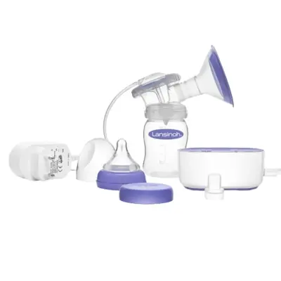 Lansinoh Kompakt Tekli Elektrikli Göğüs Pompası,Bebektif Mini Çanta Gri - 3