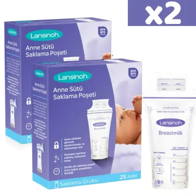 Lansinoh Süt Saklama Poşeti 25li x 2 Adet