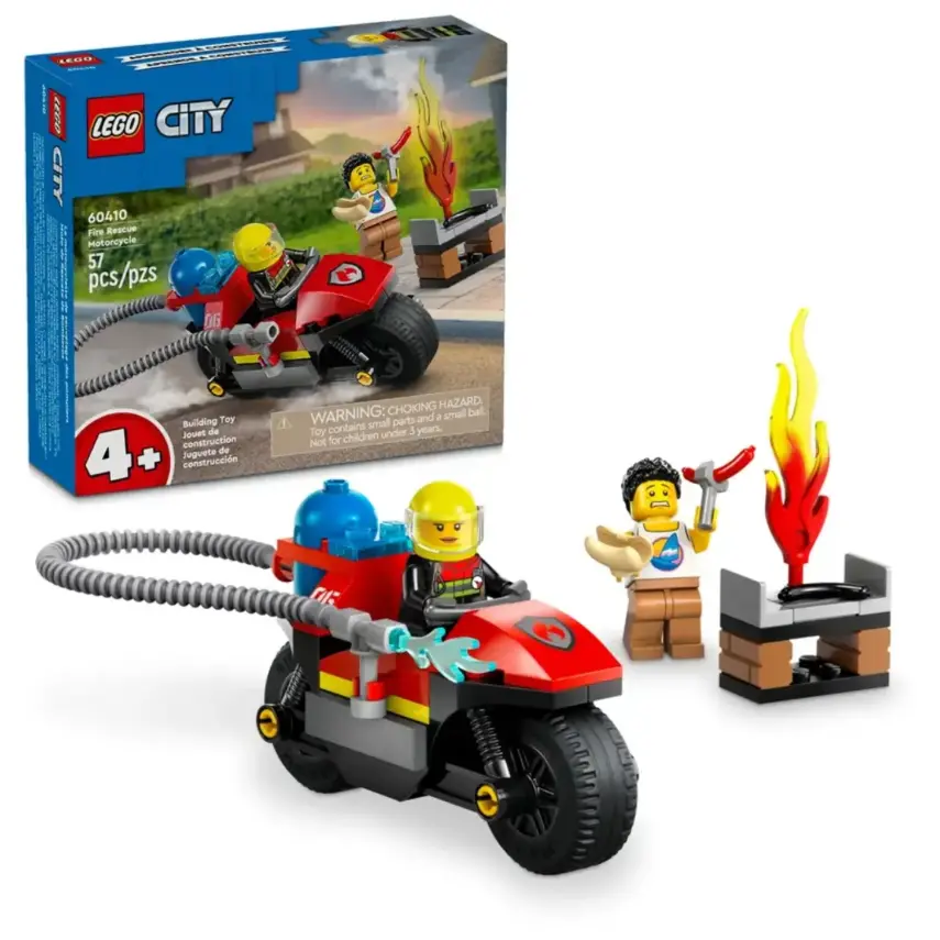 LEGO City İtfaiye Kurtarma Motosikleti 60410  - 1