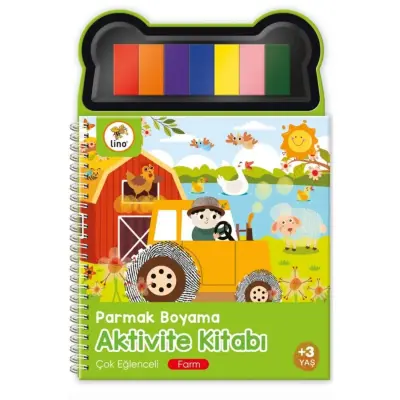Lino Parmak Boyama Aktivite Kitabı Farm