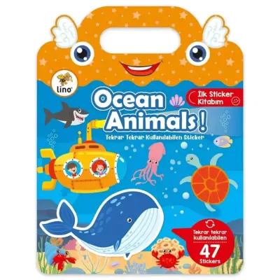Lino Tekrar Tekrar Kullanılabilen İlk Sticker Kitabım Ocean Anımals