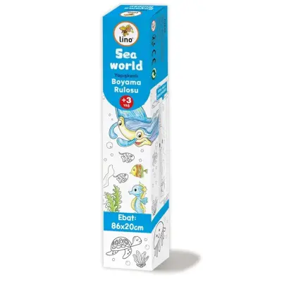 Lino Yapışkanlı Boyama Rulosu Sea World 86X20 Cm