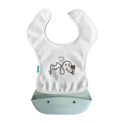 Mamajoo 2-in-1 Katlanır Mama Önlüğü / Powder Green