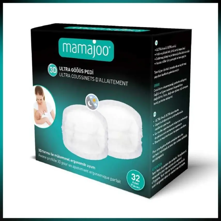 Mamajoo 3D Ultra Emici Göğüs Pedi 32'li - 4
