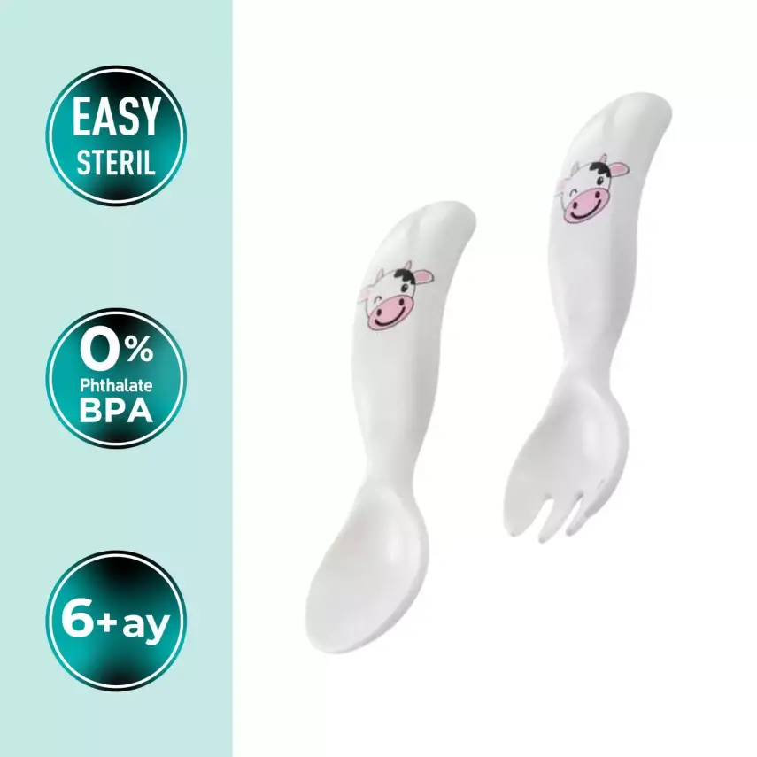 Mamajoo Çatal Kaşık Seti İnek - 2